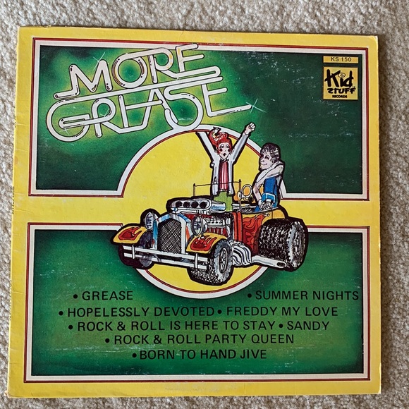 Set of 2 Vintage Vinyl Albums, Shake Your Booty & More Grease, Kid Stuff Records - Picture 9 of 16